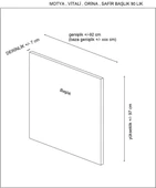 Minar Motya Başlık 140 Lık Antrasit thumbnail 2