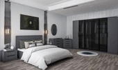Minar Kale Luxe Yatak Odası Takımı-Antrasit- Set 2 - 2