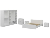 Minar Kale190 Yatak Odası Set 64 Beyaz Mebran thumbnail 5