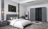 Minar Kale Luxe Yatak Odası Takımı-Antrasit- Set 3 - 1