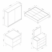 Minar Lara Yatak Odası Set 2 - Senza thumbnail 6