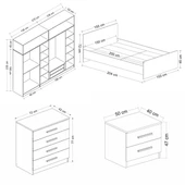 Minar Kale210 Yatak Odası Set 76 Beyaz Mebran thumbnail 7