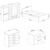 Minar Kale210 Yatak Odası Set 73 Beyaz Mebran thumbnail 7