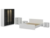 Minar Kale190 Yatak Odası Set 86 Beyaz Cam Kapak thumbnail 5