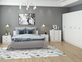 Minar Kale190 Yatak Odası Set 73 Beyaz Mebran thumbnail 1