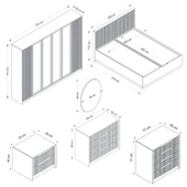 Minar Kale Luxe Yatak Odası Takımı-Kumtaşı- Set 2 thumbnail 6