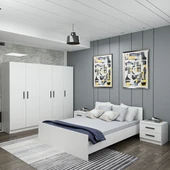 Minar Kale Yatak Odası Set 2-Beyaz thumbnail 1