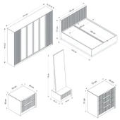 Minar Kale Luxe Yatak Odası Takımı-Kumtaşı- Set 1 thumbnail 6