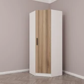 Minar Kale 210Cm 1K Köşe Dolap Pera Ceviz thumbnail 2