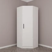 Minar Kale 210Cm 1K Köşe Dolap Beyaz thumbnail 1