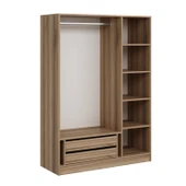 Minar Kale190 3 Bölmeli 2 Çek Giyinme Dolabı Dore thumbnail 3