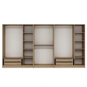 Minar Kale210 8 Bölmeli 4 Çek Giyinme Dolabı Dore thumbnail 5