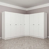 Minar Kale210 8 Kapaklı 4 Çek Köşe Dolap Byz Mebran thumbnail 3