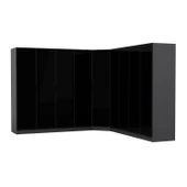 Minar Kale 190 9 Füme Cam Kapaklı 4Ç Köşe Dolap Antrasit Füme Cam thumbnail 7