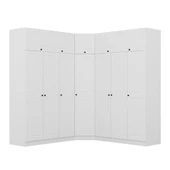 Minar Kale210 7 Kapaklı 4 Çek Köşe Dolap + Yüklük Byz Mebran thumbnail 7