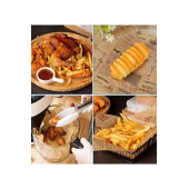 Yağlı Kağıt Vintage Gazete Desenli Sunum 100 Adet - 1