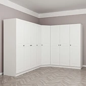 Minar Kale210 8 Kapaklı 4 Çek Köşe Dolap Byz Mebran thumbnail 5