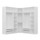 Minar Kale190 7 Kapaklı 4 Çek Köşe Dolap + Yüklük Byz Mebran thumbnail 2