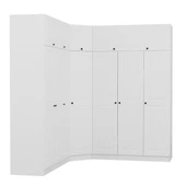 Minar Kale190 7 Kapaklı 4 Çek Köşe Dolap + Yüklük Byz Mebran thumbnail 4