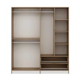 Minar Elina 4 Kapaklı Dolap-Dore-Beyaz thumbnail 7