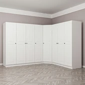 Minar Kale210 8 Kapaklı 4 Çek Köşe Dolap Byz Mebran thumbnail 1