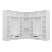 Minar Kale210 9 Kapaklı 4 Çek Köşe Dolap + Yüklük Byz Mebran thumbnail 2