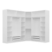 Minar Kale190 8 Kapaklı 4 Çek Köşe Dolap + Yüklük Byz Mebran thumbnail 2