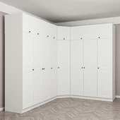 Minar Kale190 8 Kapaklı 4 Çek Köşe Dolap + Yüklük Byz Mebran thumbnail 5