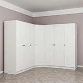 Minar Kale190 7 Kapaklı 4 Çek Köşe Dolap Byz Mebran thumbnail 5