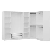 Minar Kale210 7 Kapaklı 2 Çek Köşe Dolap Byz Mebran thumbnail 7