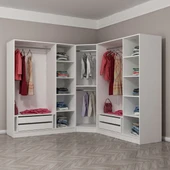 Minar Kale Zincir 7K 4Ç Köşe Dolap Pera Ceviz 3+K+3 thumbnail 4