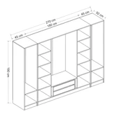 Minar Kale 6 Kpk 2 Çek Dolap-Beyaz Antr thumbnail 7