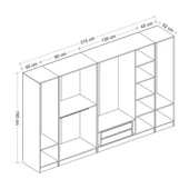 Minar Kale 7 Kpk 2 Çek Dolap-Beyaz Dore thumbnail 8