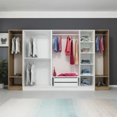 Minar Kale 7 Kpk 2 Çek Dolap-Beyaz Dore thumbnail 4