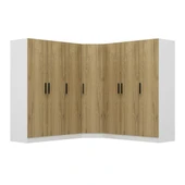 Minar Kale Zincir 7K 4Ç Köşe Dolap Pera Ceviz 3+K+3 thumbnail 5