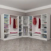 Minar Kale Zincir 9K 4Ç Köşe Dolap Pera Ceviz 4+K+4 thumbnail 2