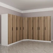 Minar Kale Zincir 9K 4Ç Köşe Dolap Pera Ceviz 4+K+4 thumbnail 5