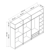 Minar Kale 210Cm 7K 3 Ayna 2Ç Dlp Ve Yüklük Byz thumbnail 8