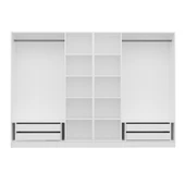 Minar Kale 210Cm 6 Bolme 4 Cek Gıyınme Dlp Beyaz thumbnail 5