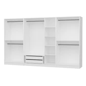 Minar Kale 210Cm 7 Bolme 2 Cek Gıyınme Dlp Beyaz thumbnail 6