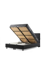 Minar Motya Baza Başlık 140x200 Yatak Set-antrasıt thumbnail 1