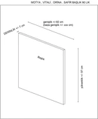 Minar Vitalia Başlık 90 Lık Antrasit thumbnail 2