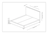 Minar Deluxe Baza+Başlık Bej 160X200 - 3