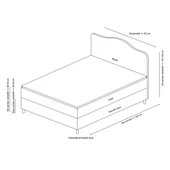 Minar Vassi Baza+Başlık +Yatak 160*200 Set-Antrasıt thumbnail 5