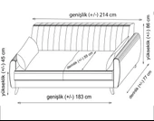 Minar Alkon Üçlü Koltuk-Kiremit 95 - 8