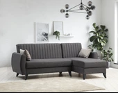 Minar Alkon Köşe Takım+Berjer-Koyu Gri 100+Koyu Gri 100 thumbnail 2