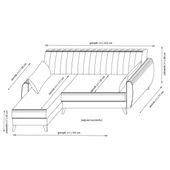 Minar Alkon Köşe Koltuk - Koyu Gri 100 thumbnail 8