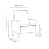 Minar Polya Köşe Takım+Berjer-Acık Gri 99+Kiremit thumbnail 8