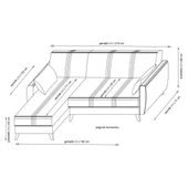 Minar Zaden Köşe Koltuk - Koyu Gri 100 thumbnail 7