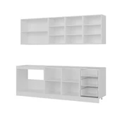 Minar 240 Cm Mutfak Dolabı Beyaz Antrasit 240-A1 thumbnail 4